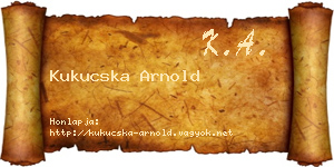 Kukucska Arnold névjegykártya